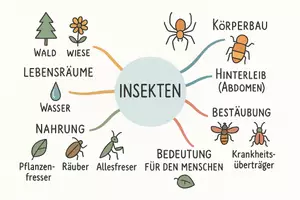 Vorschau - Arbeitsblätter - Arbeitsblatt "Insekten" + Onlineübung & MP3 + Mindmap + Infografik - Seite 3