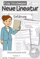 Vorschau - Arbeitsblätter - Neue Lineatur Klasse 3 - Einführung mit Frau Strichmann - Deckblatt