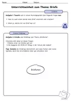 Vorschau - Arbeitsblätter - Materialpaket/Unterrichtseinheit zum Thema "Briefe" inkl. Musterlösungen - Seite 2
