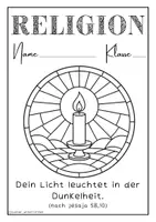 Vorschau - Arbeitsblätter - 15 Deckblätter Religion - biblische Affirmationen - Deckblatt - Seite 2