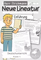 Vorschau - Arbeitsblätter - Neue Lineatur Klasse 4 - Einführung mit Herrn Strichmann - Deckblatt