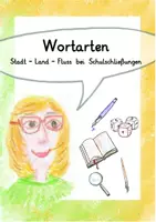 Vorschau - Arbeitsblätter - Wortarten.Stadt.Land.Fluss. Bei Schulschließung - Deckblatt