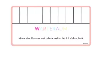 Vorschau - Bildkarten - Warteraum – Nummer ziehen und weiterarbeiten - Seite 2