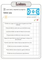 Vista previa - Hojas de trabajo - Comprensión lectora – fútbol sala + soluciones - página 2