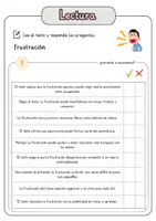Vista previa - Hojas de trabajo - Comprensión lectora – frustración + soluciones - página 2