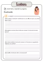 Vista previa - Hojas de trabajo - Comprensión lectora – frustración + soluciones - página 3