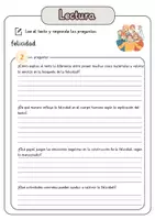 Vista previa - Hojas de trabajo - Comprensión lectora – felicidad + soluciones - página 3
