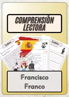 Vista previa - Hojas de trabajo - Comprensión lectora – Francisco Franco + soluciones - Portada