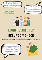 Vorschau - Arbeitsblätter - Lohnt sich das? Berufe im Check - Deckblatt