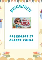 anteprima - Esercizi - prerequisiti classe prima - Pagina di copertina