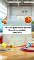 Vista previa - Refuerzo / NEE / Materiales de apoyo - Tarjetas A6 – Comandos para formar equipos - Portada