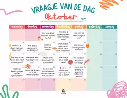 Voorbeeld - Vraagje van de dag | Oktober 2025 (België) - Voorblad