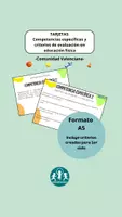 Vista previa - Unidades / Secuencias / Situaciones de Aprendizaje - Tarjetas Educación Física LOMLOE (Comunidad Valenciana) - Portada