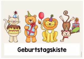 Vorschau - Bildkarten - Geburtstag - Schilder / Aufsteller mit Gutschein für das Geburtstagskind (beige, blau) - Seite 3