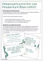 Vorschau - Arbeitsblätter - Wiederholung zu Koordinatensystem und Kongruenz/Ähnlichkeit - Deckblatt