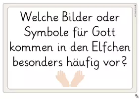 Vorschau - Arbeitsblätter - Gottesvorstellung/Gottesbilder: Kreative Aufgabe - Seite 1