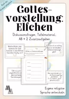 Vorschau - Arbeitsblätter - Gottesvorstellung/Gottesbilder: Kreative Aufgabe - Deckblatt