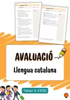 Vista previa - Refuerzo / NEE / Materiales de apoyo - Avaluació de llengua catalana – 3r d’ESO - Portada