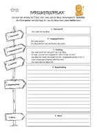 Vorschau - Arbeitsblätter - Fabelschreibplan - eine Fabel weiterschreiben - Deckblatt