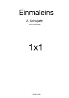 Vorschau - Arbeitsblätter - Einmaleins 2. Schuljahr | Wiederholungsaufgaben🧮🧮 | Mathe | das kleine Einmaleins - Deckblatt