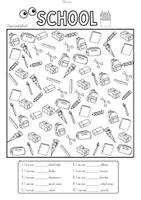 Vorschau - Arbeitsblätter - School Things: Bundle (Englisch Grundschule) - Seite 3
