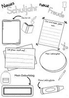 Vorschau - Arbeitsblätter - Neues Schuljahr - Deckblatt