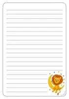 Vorschau - Arbeitsblätter - Löwenklasse - Briefpapier - Seite 2