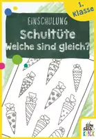 Vorschau - Arbeitsblätter - AB für die 1. Schulstunde: Welche Schultüten sind gleich? 🎉 - Deckblatt