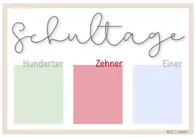 Vorschau - Poster - Schultage zählen - Seite 1