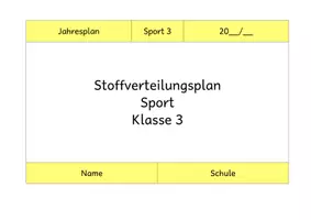 Vorschau - Stundenentwürfe - Jahresplan Stoffverteilungsplan: Sport (Klasse 3, Bayern) - Seite 2