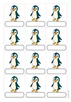 Vorschau - Bildkarten - Pinguinklasse - Garderobenschilder - Seite 2