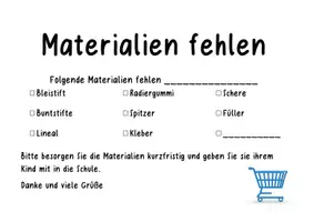 Vorschau - Anderer Materialtyp - Materialien fehlen - Erinnerungskärtchen - Seite 1