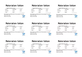 Vorschau - Anderer Materialtyp - Materialien fehlen - Erinnerungskärtchen - Deckblatt