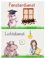 Vorschau - Poster - Klassendienste für die Nilpferdklasse - Druckschrift - Seite 3