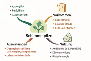 Vorschau - Arbeitsblätter - Lernposter + Arbeitsblätter zum Thema "Schimmelpilze" + Lösung & MP3 + Mindmap + Infografik - Seite 3