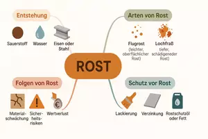 Vorschau - Arbeitsblätter - Lernposter + AB mit Fragen zum Thema "Rost" + Lösungsblatt + Mindmap + Infografik - Seite 3