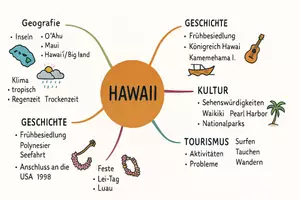 Vorschau - Arbeitsblätter - Arbeitsblätter zum Thema "Hawaii" + Lösung & MP3 + Mindmap + Infografik - Seite 2