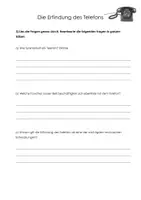 Vorschau - Arbeitsblätter - Leseverstehen 5./6. Klasse | Sachtext „Die Erfindung des Telefons“ mit Aufgaben & Lösungen - Seite 3