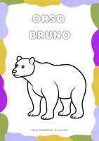 anteprima - Materiale per pittura e bricolage - Pagine da colorare "Gli animali del bosco" - Pagina 1