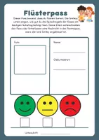 Vorschau - Anderer Materialtyp - Flüsterpass für Schüler_innen - Deckblatt