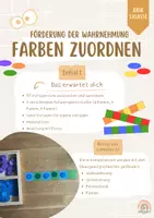 Vorschau - Spiele - Wahrnehmungsförderung Farben und Position - Deckblatt