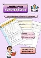 Vorschau - Stundenentwürfe - KUNST: Analyse eines Kunstwerks (Numbers-Datei + PDF!) - Deckblatt