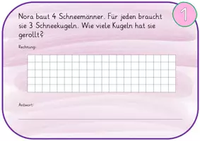 Vorschau - Aufgabenkarten - Malrechenkartei zur 3er Reihe - Seite 2