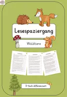 Vorschau - Arbeitsblätter - Lesespaziergang - Wald / Tiere (3-fach differenziert) - Deckblatt