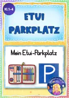 Vorschau - Anderer Materialtyp - Etui-Parkplatz für den Tisch (Klasse 1-4) - Deckblatt