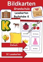Vorschau - Unterrichtsreihen - Materialpaket - Buchstabe K XXL Paket Wortschatzpaket - DaZ/DaF, Deutsch, Sachunterricht (Grundschule) - Seite 1