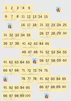 Προεπισκόπηση - Αφίσες - Αριθμογραμμή 1-100 - bee edition - Εξώφυλλο
