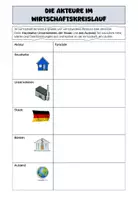 Vorschau - Arbeitsblätter - Der erweiterte Wirtschaftskreislauf - Seite 1