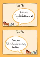 Vorschau - Aufgabenkarten - Let's debate - discussion cards - Seite 1