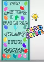 anteprima - Poster - Addobbo porta nuovo anno scolastico - Pagina di copertina